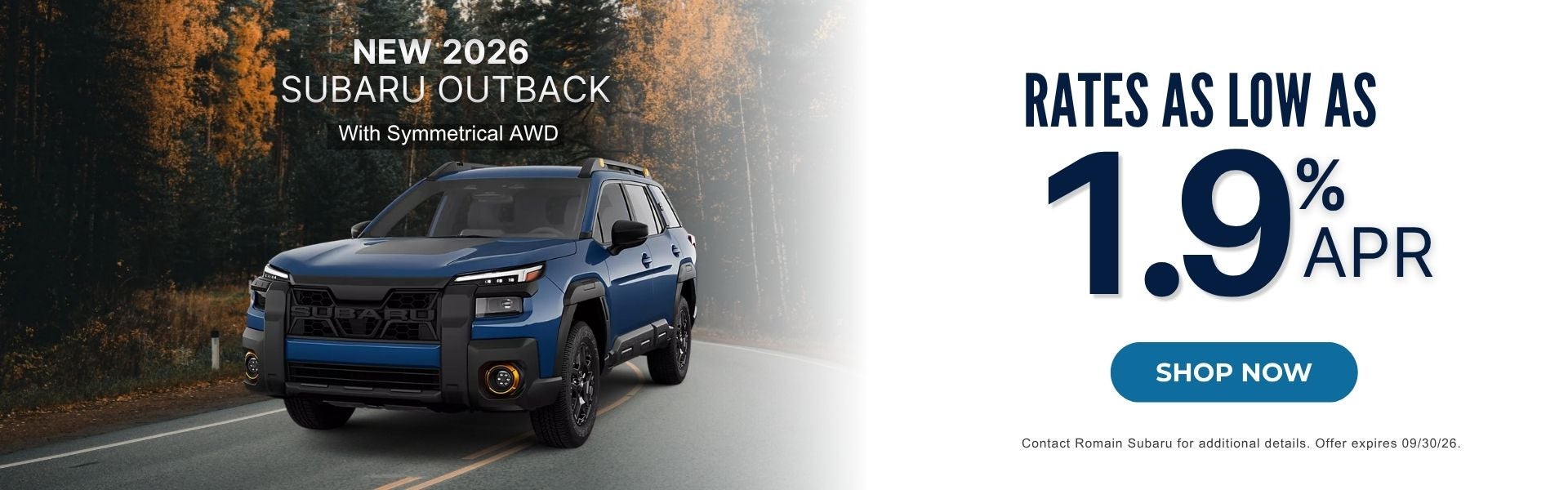 2026 Subaru Outback Offer